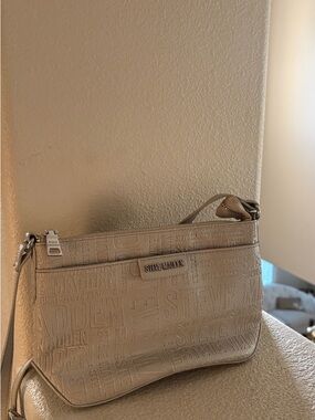 Steve Madden Embossed Beige Crossbody Bag